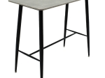 TΡΑΠΕΖΙ ΜΠΑΡ HARRIET PAKOWORLD MDF CEMENT-ΜΑΥΡΟ 120X60X105ΕΚ