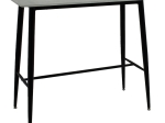 TΡΑΠΕΖΙ ΜΠΑΡ HARRIET PAKOWORLD MDF CEMENT-ΜΑΥΡΟ 120X60X105ΕΚ