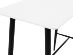 TΡΑΠΕΖΙ ΜΠΑΡ HARRIET PAKOWORLD MDF ΛΕΥΚΟ-ΜΑΥΡΟ 120X60X105ΕΚ