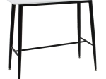 TΡΑΠΕΖΙ ΜΠΑΡ HARRIET PAKOWORLD MDF ΛΕΥΚΟ-ΜΑΥΡΟ 120X60X105ΕΚ