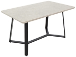 TΡΑΠΕΖΙ GEMMA PAKOWORLD ΓΚΡΙ ANTIQUE-ΜΑΥΡΟ 140X80X75ΕΚ
