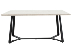 TΡΑΠΕΖΙ GEMMA PAKOWORLD ΓΚΡΙ ΜΑΡΜΑΡΟΥ-ΜΑΥΡΟ 160X90X75ΕΚ