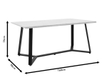 TΡΑΠΕΖΙ GEMMA PAKOWORLD SONOMA-ΜΑΥΡΟ 160X90X75ΕΚ