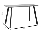 TΡΑΠΕΖΙ ADIRA PAKOWORLD MDF SONOMA-ΜΑΥΡΟ 120X60X75ΕΚ