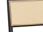 ΚΑΡΕΚΛΑ WINSLOW PAKOWORLD ΞΥΛΟ RUBBERWOOD ΜΑΥΡΟ-PVC RATTAN ΦΥΣΙΚΟ-ΥΦΑΣΜΑ ΓΚΡΙ