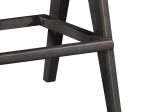 ΣΚΑΜΠΟ BAR WINSLOW PAKOWORLD ΞΥΛΟ RUBBERWOOD ΜΑΥΡΟ-PVC RATTAN ΦΥΣΙΚΟ-ΥΦΑΣΜΑ ΓΚΡΙ 44.5X46X98ΕΚ