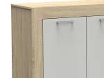 ΜΠΟΥΦΕΣ HAVEN PAKOWORLD SONOMA-ΛΕΥΚΟ 180X40X80ΕΚ