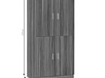 ΠΑΠΟΥΤΣΟΘΗΚΗ-ΝΤΟΥΛΑΠΙ FELICITY PAKOWORLD ΧΡΩΜΑ ΚΑΡΥΔΙ 60X32X127ΕΚ