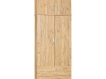 ΝΤΟΥΛΑΠΑ ΔΙΦΥΛΛΗ ΚΑΙ ΠΑΤΑΡΙ ZELIA PAKOWORLD ΦΥΣΙΚΟ 79X42X240ΕΚ.