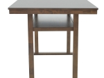 ΤΡΑΠΕΖΙ ΜΠΑΡ TENOR PAKOWORLD ΦΥΣΙΚΟ ΞΥΛΟ RUBBERWOOD-ΜDF ΚΑΡΥΔΙ 150X90X91.5ΕΚ