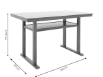 ΤΡΑΠΕΖΙ ΜΠΑΡ TENOR PAKOWORLD ΦΥΣΙΚΟ ΞΥΛΟ RUBBERWOOD-ΜDF ΚΑΡΥΔΙ 150X90X91.5ΕΚ