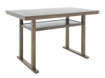ΤΡΑΠΕΖΑΡΙΑ TENON - SIERA Ι PAKOWORLD ΣΕΤ 7ΤΕΜ ΚΑΡΥΔΙ-ΑΝΘΡΑΚΙ 150X90X91,5ΕΚ.