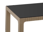 ΤΡΑΠΕΖΙ EXPLORE PAKOWORLD ΜΕ UV PROTECTION PP CAPPUCINO 150X90X73.5ΕΚ