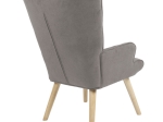 ΠΟΛΥΘΡΟΝΑ FLUFFY PAKOWORLD ΥΦΑΣΜΑ ΓΚΡΙ-ΠΟΔΙ RUBBERWOOD ΦΥΣΙΚΟ 75X69X96ΕΚ
