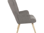 ΠΟΛΥΘΡΟΝΑ FLUFFY PAKOWORLD ΥΦΑΣΜΑ ΓΚΡΙ-ΠΟΔΙ RUBBERWOOD ΦΥΣΙΚΟ 75X69X96ΕΚ