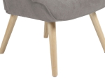 ΠΟΛΥΘΡΟΝΑ FLUFFY PAKOWORLD ΥΦΑΣΜΑ ΓΚΡΙ-ΠΟΔΙ RUBBERWOOD ΦΥΣΙΚΟ 75X69X96ΕΚ
