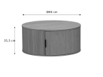 ΤΡΑΠΕΖΙ ΣΑΛΟΝΙΟΥ SCANDI PAKOWORLD MDF ΣΕ ΦΥΣΙΚΗ ΑΠΟΧΡΩΣΗ Φ80X35.5ΕΚ