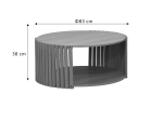 ΤΡΑΠΕΖΙ ΣΑΛΟΝΙΟΥ HEAVENLY PAKOWORLD MDF ΦΥΣΙΚΟ Φ83X38ΕΚ