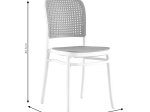 ΚΑΡΕΚΛΑ JUNIPER PAKOWORLD ΜΕ UV PROTECTION PP ΜΠΕΖ-ΛΕΥΚΟ 51X40.5X86.5ΕΚ.
