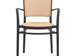 ΠΟΛΥΘΡΟΝΑ JUNIPER PAKOWORLD ΜΕ UV PROTECTION PP ΜΠΕΖ-ΜΑΥΡΟ 56X52.5X86.5ΕΚ.