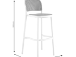 ΣΚΑΜΠΟ ΜΠΑΡ JUNIPER PAKOWORLD ΜΕ UV PROTECTION PP ΜΠΕΖ-ΜΑΥΡΟ 51X52X102.5ΕΚ.