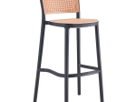 ΣΚΑΜΠΟ ΜΠΑΡ JUNIPER PAKOWORLD ΜΕ UV PROTECTION PP ΜΠΕΖ-ΜΑΥΡΟ 51X52X102.5ΕΚ.
