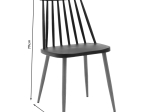 ΚΑΡΕΚΛΑ AURORA PAKOWORLD PP ΜΑΥΡΟ-ΦΥΣΙΚΟ ΠΟΔΙ 43X48X79ΕΚ.