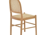 ΚΑΡΕΚΛΑ ALESSIA PAKOWORLD ΞΥΛΟ ΟΞΙΑΣ-RATTAN ΦΥΣΙΚΟ 43X40X89ΕΚ