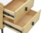 ΚΟΜΟΔΙΝΟ ALESSIO PAKOWORLD MDF ΦΥΣΙΚΟ-ΜΑΥΡΟ ΜΕΤΑΛΛΟ 46X37X47ΕΚ