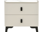 ΚΟΜΟΔΙΝΟ ALESSIO PAKOWORLD MDF ΛΕΥΚΟ-ΜΑΥΡΟ ΜΕΤΑΛΛΟ 46X37X47ΕΚ