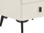 ΚΟΜΟΔΙΝΟ ALESSIO PAKOWORLD MDF ΛΕΥΚΟ-ΜΑΥΡΟ ΜΕΤΑΛΛΟ 46X37X47ΕΚ