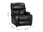 ΠΟΛΥΘΡΟΝΑ RELAX ΜΕ ΠΟΤΗΡΟΘΗΚΗ GARTIA PAKOWORLD ΜΑΥΡΟ PU 79X94X102ΕΚ