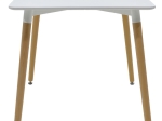 ΤΡΑΠΕΖΙ NATALI PAKOWORLD MDF ΛΕΥΚΟ-ΠΟΔΙΑ ΦΥΣΙΚΟ 80X80X76ΕΚ