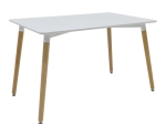 ΤΡΑΠΕΖΙ NATALI PAKOWORLD MDF ΛΕΥΚΟ-ΠΟΔΙΑ ΦΥΣΙΚΟ 120X80X76ΕΚ