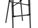 ΣΚΑΜΠΟ ΜΠΑΡ EFOLIAN PAKOWORLD ΜΑΥΡΟ ΑΛΟΥΜΙΝΙΟ-ΜΑΥΡΟ TEXTILENE 58X58X113ΕΚ