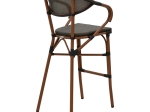 ΣΚΑΜΠΟ ΜΠΑΡ EFOLIAN PAKOWORLD ΚΑΡΥΔΙ ΑΛΟΥΜΙΝΙΟ-ΓΚΡΙ TEXTILENE 58X58X113ΕΚ