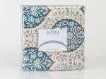 Borea Σεντόνια Εμπριμέ Σετ Damask Μπεζ Υπέρδιπλα (2) 240 x 260 cm + (2) 50 x 70 cm Μπεζ