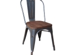 RELIX WOOD ΚΑΡΕΚΛΑ-PRO, ΣΤΟΙΒΑΖΟΜΕΝΗ, ΜΕΤΑΛΛΟ ΒΑΦΗ ANTIQUE BLACK,ΚΑΘΙΣΜΑ DARK OAK
