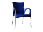 LARA ΠΟΛΥΘΡΟΝΑ PRO DINING ΣΤΟΙΒΑΖΟΜΕΝΗ, ALU SILVER, PP - UV PROTECTION ΑΠΟΧΡΩΣΗ ΜΠΛΕ