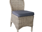 MONTANA ΚΑΡΕΚΛΑ ΤΡΑΠΕΖΑΡΙΑΣ ΚΗΠΟΥ ALU, Φ5MM ROUND WICKER GREY BROWN, ΜΑΞΙΛΑΡΙ ΑΝΘΡΑΚΙ