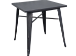RELIX ΤΡΑΠΕΖΙ DINING-PRO, ΜΕΤΑΛΛΟ ΒΑΦΗ ANTIQUE BLACK