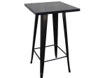 RELIX ΤΡΑΠΕΖΙ BAR-PRO, ΜΕΤΑΛΛΟ ΒΑΦΗ ANTIQUE BLACK