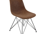 PANTON ΚΑΡΕΚΛΑ ΜΕΤΑΛΛΟ ΒΑΦΗ ΜΑΥΡΟ, PU VINTAGE BROWN