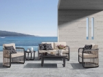 CITY LIVING SET ΣΑΛΟΝΙ ΚΑΘΙΣΤΙΚΟ ΚΗΠΟΥ - ΒΕΡΑΝΤΑΣ ALU ΑΝΘΡΑΚΙ - ΜΠΕΖ