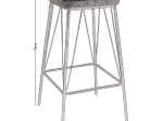 PANTON ΣΚΑΜΠΟ BAR, ΜΕΤΑΛΛΟ ΒΑΦΗ ΜΑΥΡΟ, PU ΑΠΟΧΡΩΣΗ VINTAGE GREY