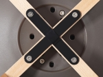 MARTIN ΚΑΡΕΚΛΑ ΤΡΑΠΕΖΑΡΙΑΣ METAL CROSS ΞΥΛΟ, PP SAND BEIGE, ΑΜΟΝΤΑΡΙΣΤΗ ΤΑΠΕΤΣΑΡΙΑ