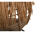 SALSA TROPIC ΚΡΕΜΑΣΤΗ ΠΟΛΥΘΡΟΝΑ, WICKER ΦΥΣΙΚΟ, ΜΕΤΑΛΛΟ BROWN, ΜΑΞΙΛΑΡΙ ΜΠΕΖ