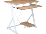 UNIT ΓΡΑΦΕΙΟ Η/Υ ΜΕΤΑΛΛΟ ΒΑΦΗ ΑΣΠΡΟ, MELAMINE ΑΠΟΧΡΩΣΗ SONOMA