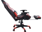 BF9550 GAMING RELAX ΠΟΛΥΘΡΟΝΑ ΜΕ ΥΠΟΠΟΔΙΟ, ΜΠΡΑΤΣΑ UP DOWN, PU-MESH, ΜΑΥΡΟ-ΚΟΚΚΙΝΟ-ΑΣΠΡΟ