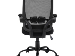 BF2930W ΠΟΛΥΘΡΟΝΑ ΓΡΑΦΕΙΟΥ ΑΝΑΚΛΙΝΟΜΕΝΑ ΜΠΡΑΤΣΑ, ΜΕΤΑΛΛΟ ΒΑΣΗ, MESH - ΥΦΑΣΜΑ ΜΑΥΡΟ